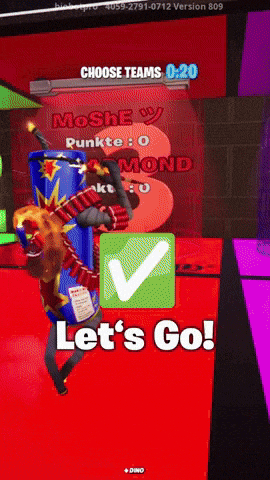 a screenshot of a video game that says let 's go on the bottom