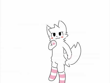 a black and white drawing of a cat with red cheeks
