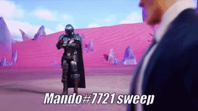 Mando Sweep Mandalorian GIF - Mando Sweep Mandalorian Fortnite GIFs