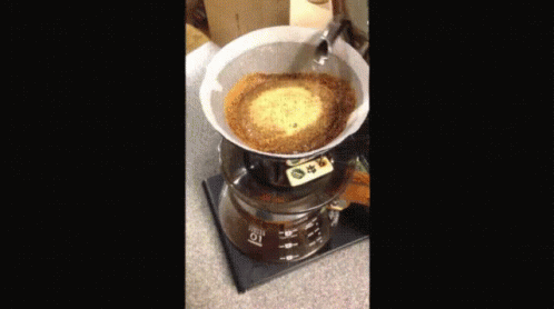 攪拌式手沖咖啡示範 Stir And Drip Coffee With Dripper GIF - 攪拌stir Mix Blend GIFs