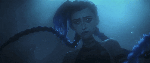 a woman with braids is swimming in the ocean