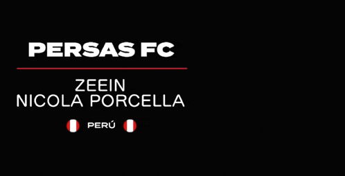 a black and white logo for persas fc with a cat on it