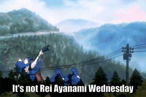 Rei Ayanami Wednesday GIF - Rei Ayanami Wednesday Anime GIFs