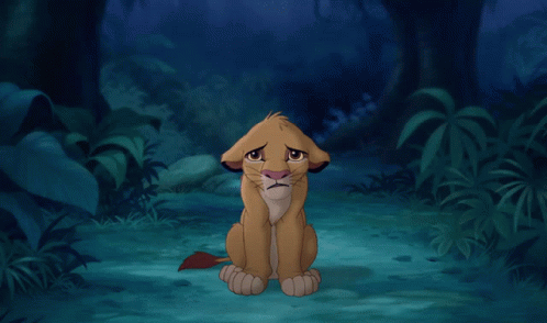 Sad Simba Lion King GIF