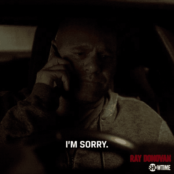 a showtime ad for ray donovan shows a man on a phone