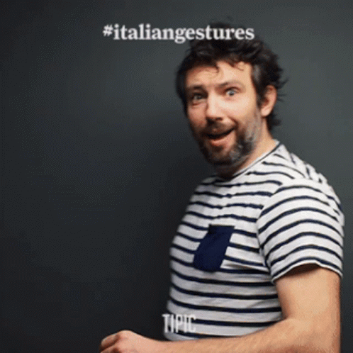 Italian Gestures Welcome Back GIF