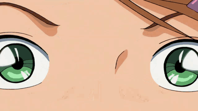 a close up of a girl 's face with a flower in her hair