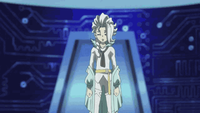a cartoon character 's legs are shown with white boots and a yellow belt