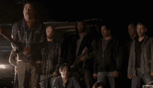 The Walking Dead Negan And Gleen GIF - The Walking Dead Negan And Gleen GIFs