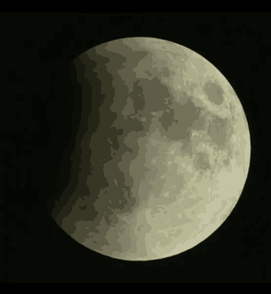 a close up of a full moon with a partial eclipse