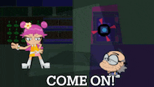 a cartoon character says feel the burn kaz on the bottom