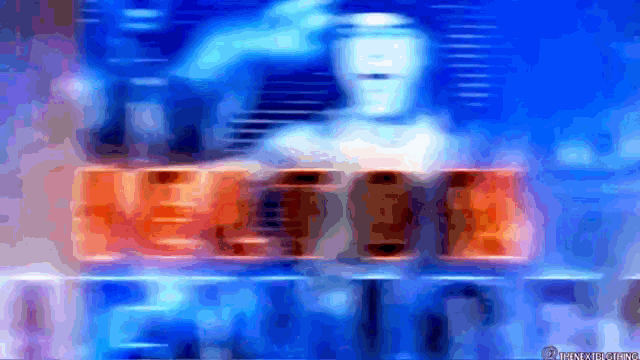 a blurry picture of a robot and the word vega