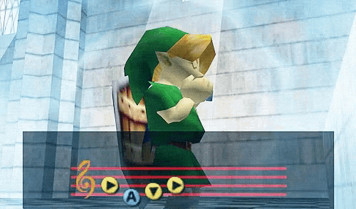a video game character is standing in front of a scoreboard with the letter a in the middle