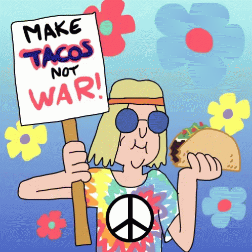 Taco Peace GIF - Taco Peace Hippie GIFs