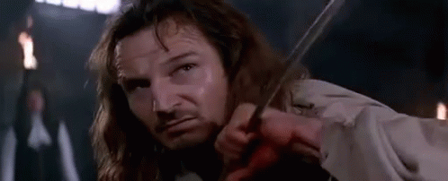 Rob Roy Grabs Sword GIF - Rob Roy Liam Neeson Sword GIFs