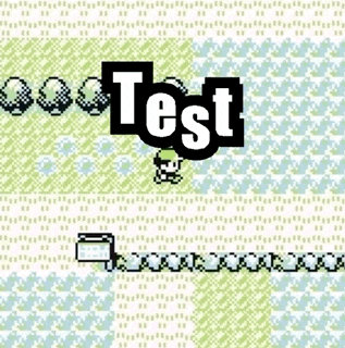 a screenshot of a video game with the word test at the bottom