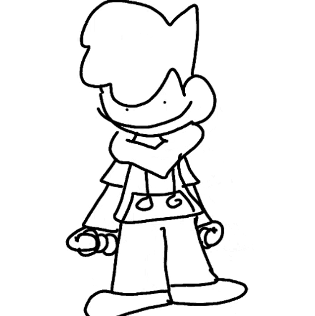 a black and white drawing of a cartoon character in a superhero costume .