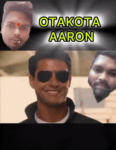a picture of a man with the name otakota aaron on the top
