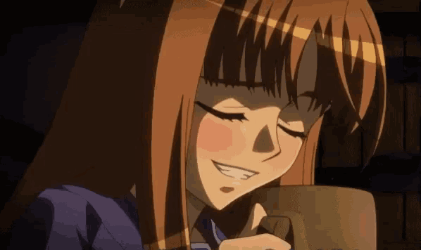 a girl with long brown hair is smiling while holding a cup