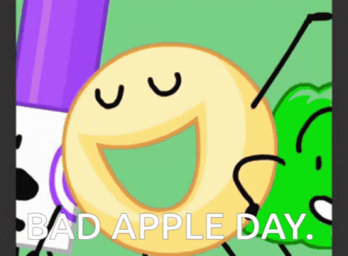 Badappledau Bad Apple Day GIF - Badappledau Bad Apple Day Happy Apple Day GIFs