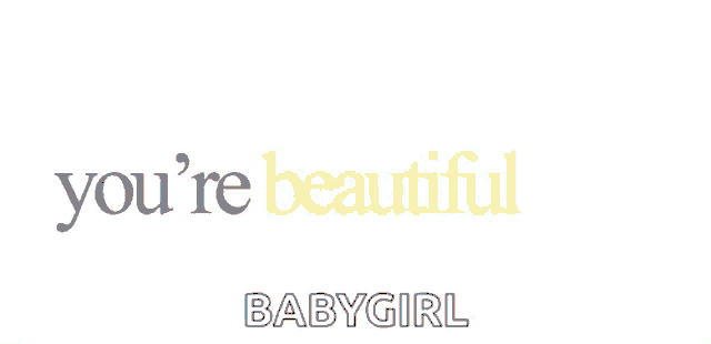 a white background with the words `` you 're fascinating babygirl '' written in orange letters .