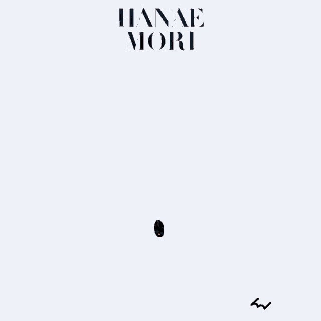 a poster for hanae mori has a butterfly on it