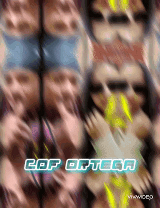 a blurred image of a woman with the words cop ortega written on it