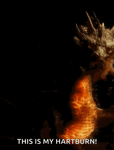 a picture of a fireball with the words this is my hartburn