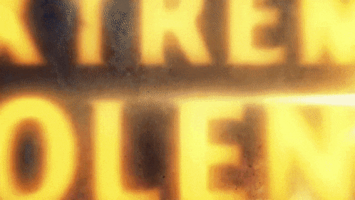 a close up of a sign that says ' siren olex ' on it