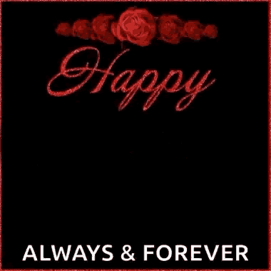 a happy valentine 's day always and forever greeting card