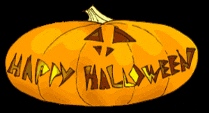 an orange pumpkin with the words happy halloween written on it
