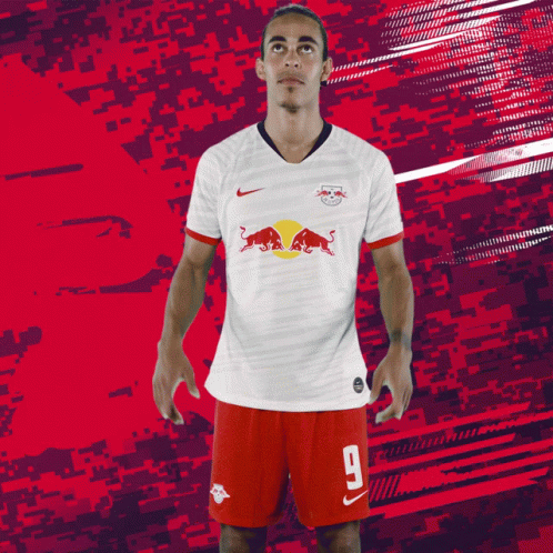 Dank An Gott Yussuf Poulsen GIF - Dank An Gott Yussuf Poulsen Rb Leipzig GIFs