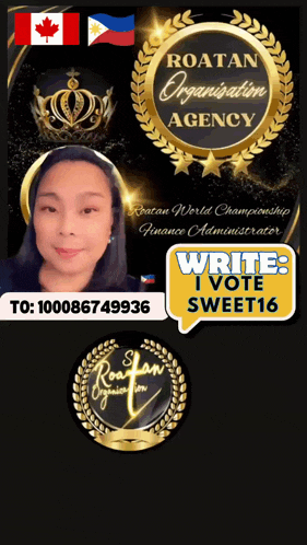 a poster for the roatan organization agency asking people to vote