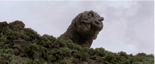 Godzilla Turning GIF - Godzilla Turning Stare GIFs