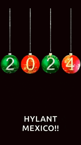 a greeting card that says happy new year hylant mexico !
