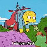The Simpsons Ralph Wiggum GIF - The Simpsons Ralph Wiggum I Almost Died GIFs