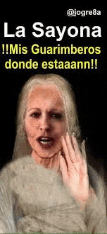 a woman is making a funny face with her hand in front of her mouth .