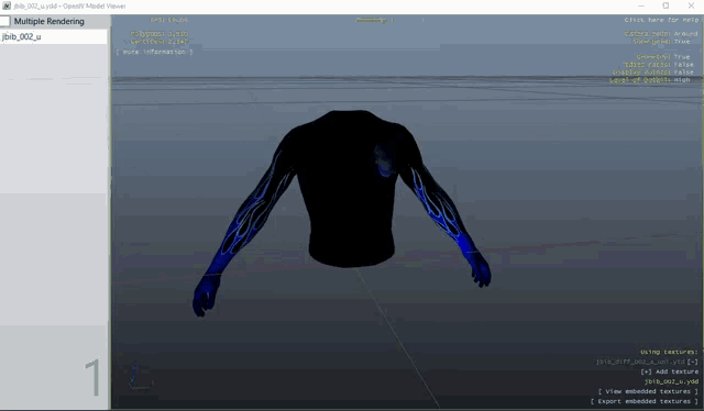 a computer screen shows a model of a person 's arm and says multiple rendering