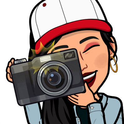 a cartoon of a woman holding a camera