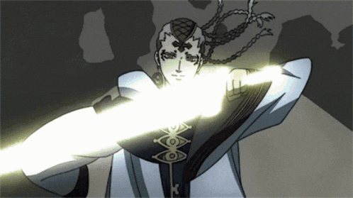 a black and white drawing of a man holding a lightning bolt