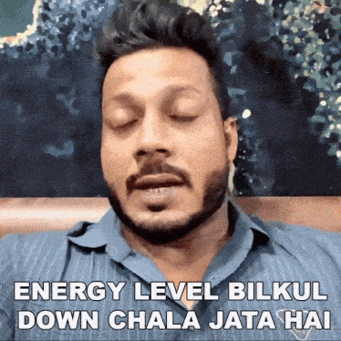 Energy Level Bilkul Down Chala Jata Hai Ikrar Malik GIF - Energy Level Bilkul Down Chala Jata Hai Ikrar Malik Sevengers Fitness GIFs