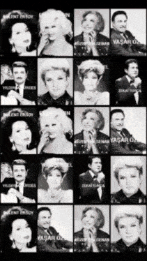 a black and white photo of a man and woman with the name yasar on the bottom right