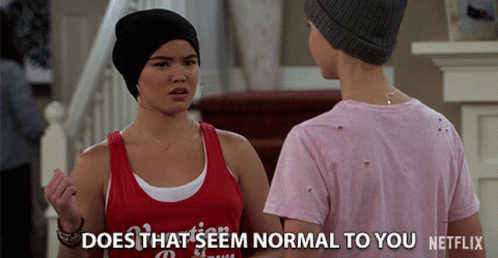 Does That Seem Normal To You Paris Berelc GIF - Does That Seem Normal To You Paris Berelc Alexa Mendoza GIFs
