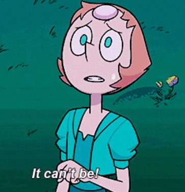 a cartoon of pearl saying it can t be