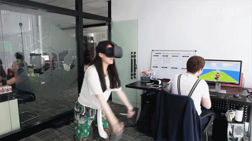 Vr Gaming Funny GIF - Vr Gaming Funny Ouch GIFs