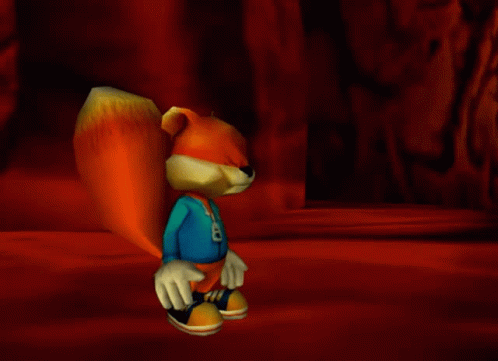 Conkers Bad Fur Day Surprised GIF - Conkers Bad Fur Day Surprised GIFs