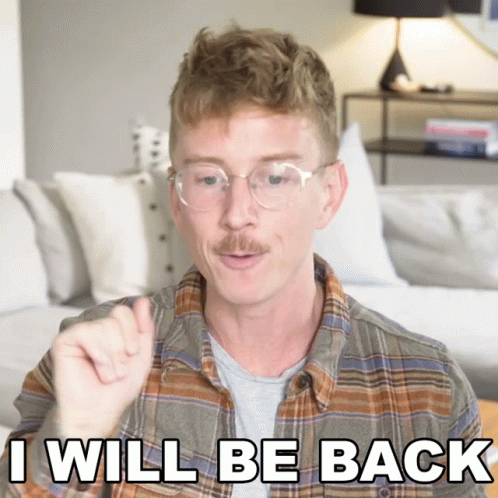 I Will Be Back Tyler Oakley GIF - I Will Be Back Tyler Oakley I See You Later GIFs