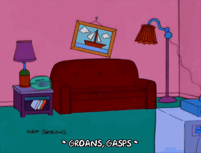 Matt Groening The Simpsons GIF - Matt Groening The Simpsons Couch Gag GIFs