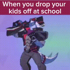 Omega Strikers When You Drop Your Kids Off At School GIF - Omega Strikers When You Drop Your Kids Off At School Relatable GIFs