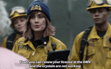 Fire Country Sharon Leone GIF - Fire Country Sharon Leone Yeah You Can Renew Your License At The Dmv GIFs